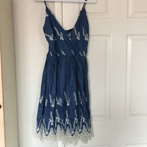 Beautiful Embroidered Blue Dress